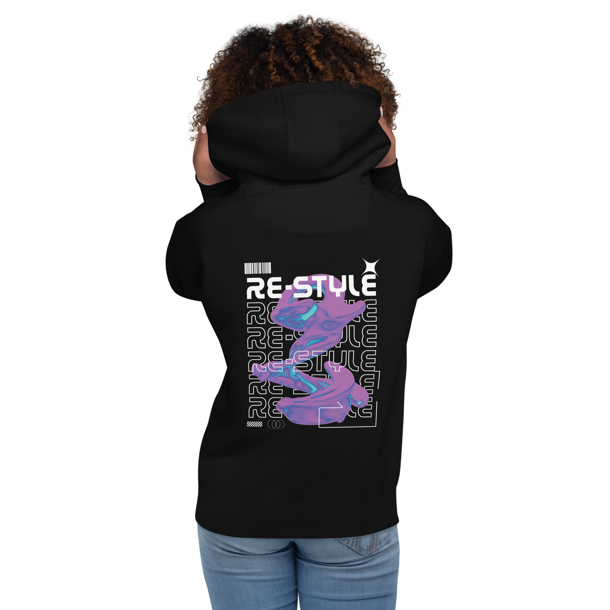 Re-Style Hoodie !ndigo Splash