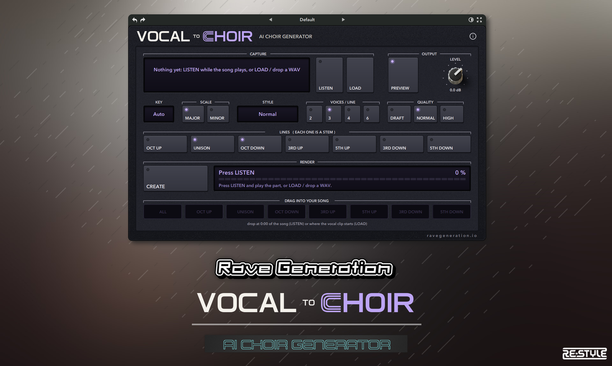 Rave Generation: Vocal To Choir
