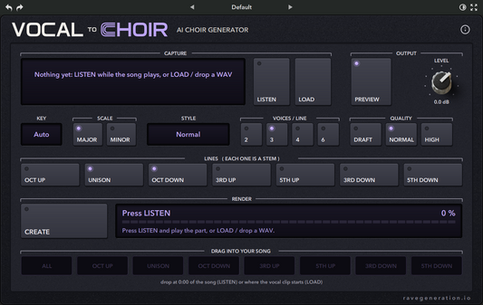 Rave Generation: Vocal To Choir